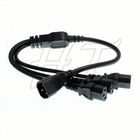 Cable del cable eléctrico de la PC de la PDU de UPS, C14 3 al cable de extensión de x C13 10A 250V los 60cm el 1m