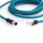 El varón del D-código de M12 4pin al conector CAT5 de Ethernet RJ45 protegió el cable