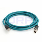 Cable de Ethernet flexible M12, X-cifrado 8 poste al cable protegido Cat6 del interfaz del RJ45 Gigabit Ethernet