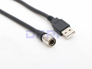 cable masculino de la alimentación por USB de 12V 4pin Hirose para el ENFOQUE F4/F8, dispositivos de los sonidos 688 633 664