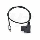 D-golpecito compatible del cable de transmisión del núcleo M de Tilta P-TAP a USB micro 14.8V los 50cm