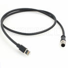 Cat5e industrial protegió al varón cifrado D flexible del Pin del cable de Ethernet M12 4 al varón RJ45