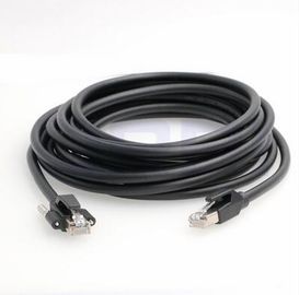 Cable de Ethernet flexible negro del PVC RJ45 del color