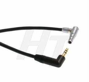 3.5m m 1/8&quot; TRS al cable de audio de ángulo recto del Pin de Lemo 00B 5