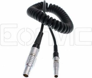 Varón del PIN de Eonvic 5 al cable en espiral del código masculino del TIEMPO de 4 PIN